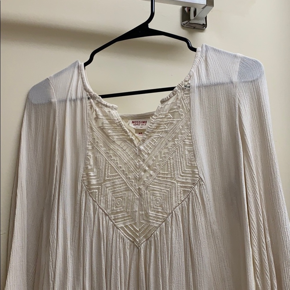 lace off white blouse
